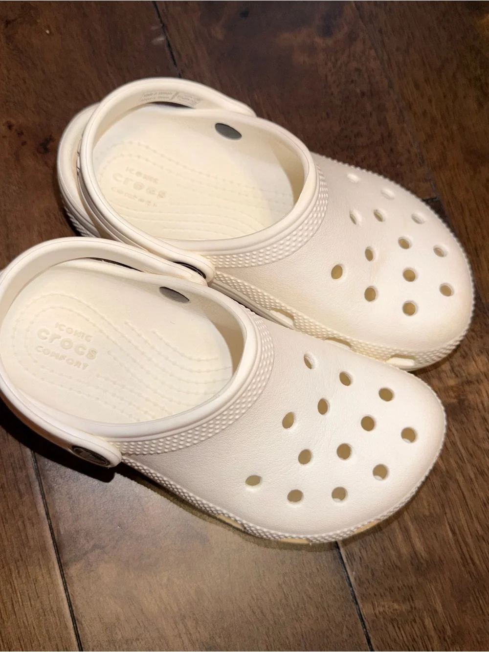 CROCS Kids Classic Clogs in White
